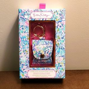 NWT Lilly Pulitzer Wireless Headphones Case Cabana Cocktail
